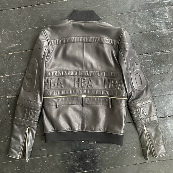 Small Hood by air S/S 2015 leather jacket with embossed letters
Barely worn - Picture 2 of 7